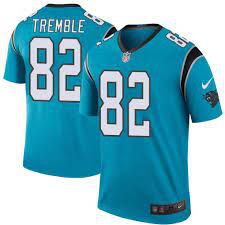 Men Carolina Panthers #82 Tommy Tremble Nike Blue Game NFL Jersey